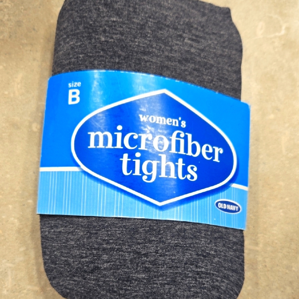 Old Navy Gray Microfiber Tights